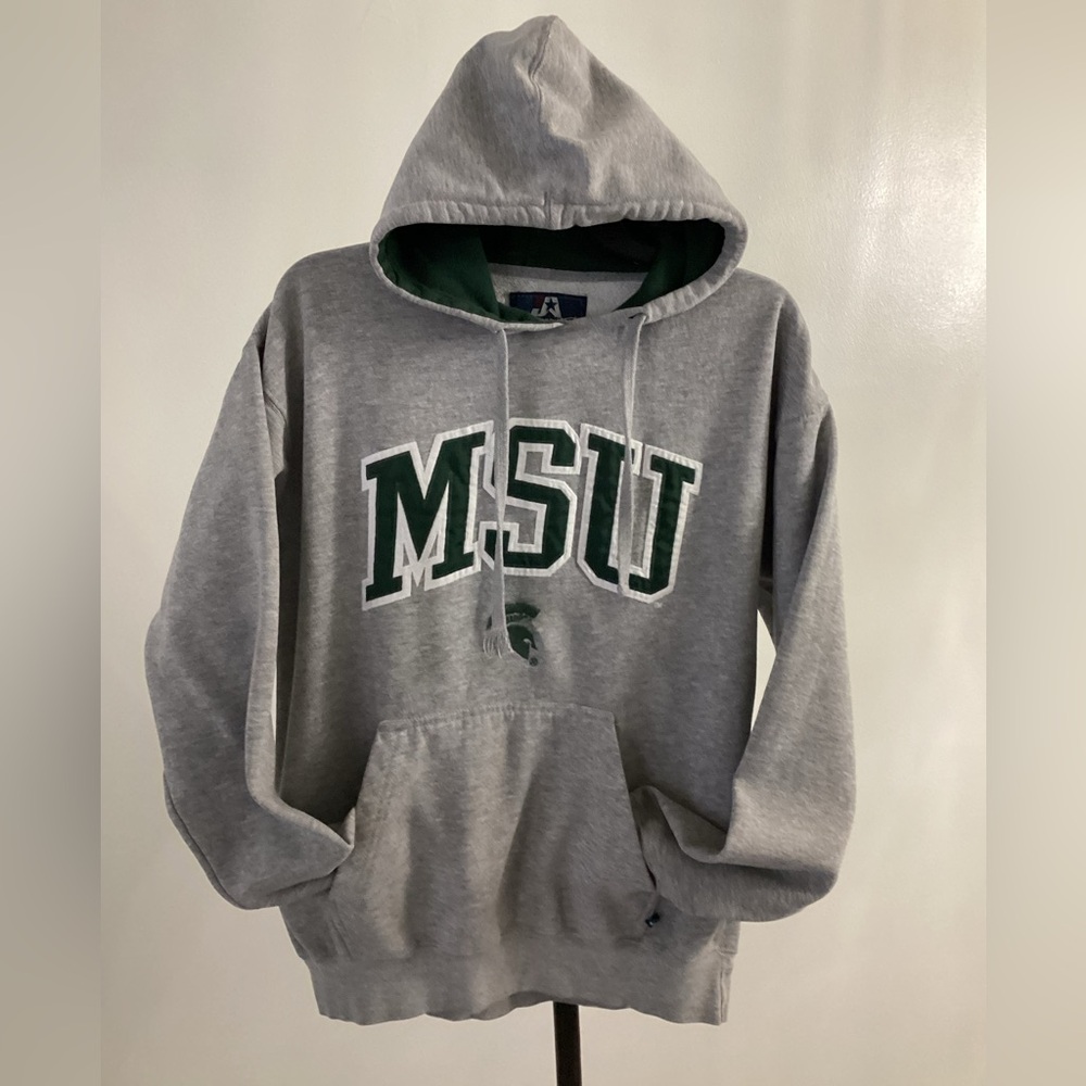 MSU Men’s Gray Hoodie - Medium